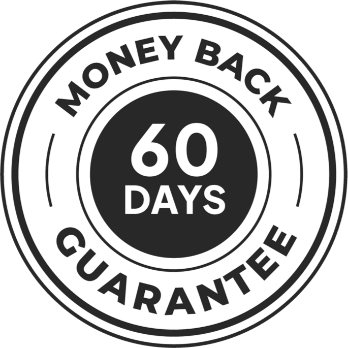 AlphaHoney 60-Day Money Back Guarantee Badge
